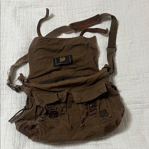 Belstaff Tan Canvas Bag Unisex